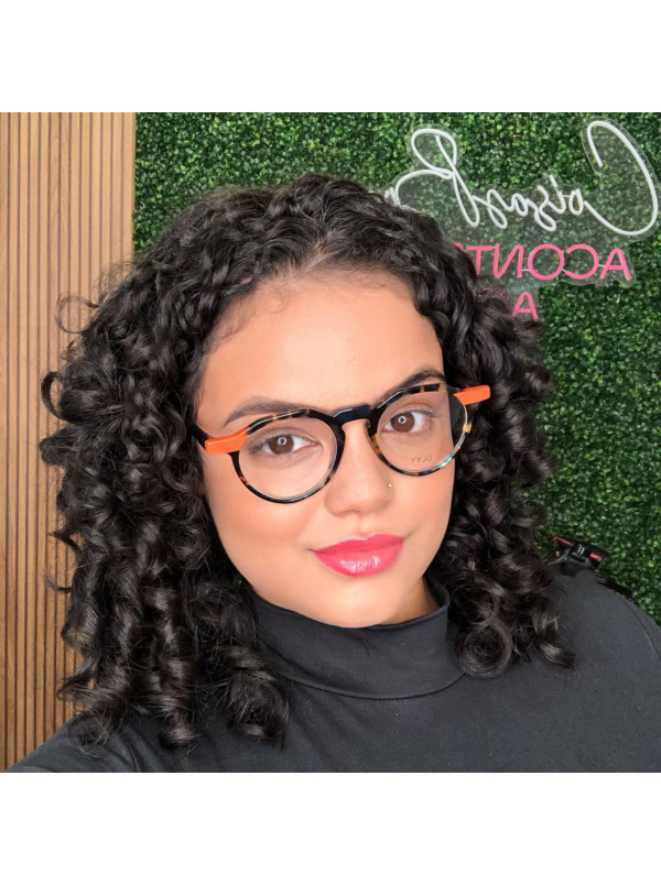 Armação de Óculos Redondo DL8004 Tartaruga