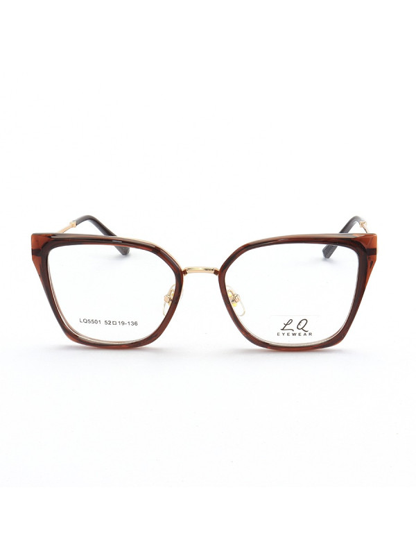 Armação de Óculos Quadrado LQ5501 Marrom