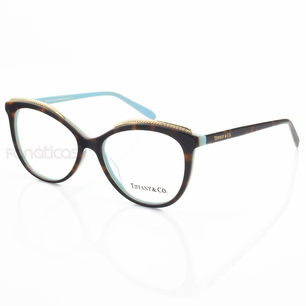 Armação de Óculos Gatinho Tiffany & Co TF2147 Tartaruga e Verde