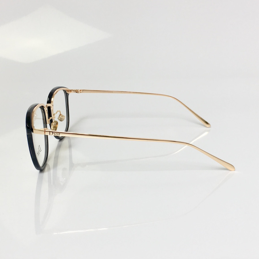 Armacao de Óculos Feminina Dior RM2002-1 CD  - Preto e Dourado