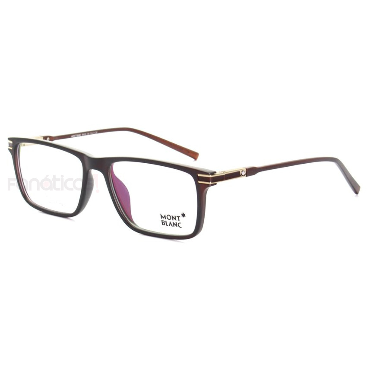 Armação de Óculos Quadrada Masculina  APE229 - Marrom