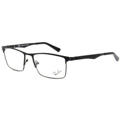 Armação de Óculos Masculina FN9127 Metal Titanium Preto