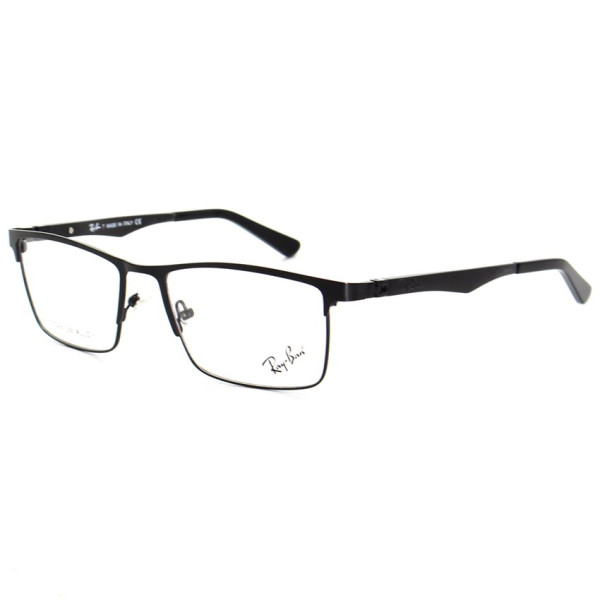 Armação de Óculos Masculina FN9127 Metal Titanium Preto