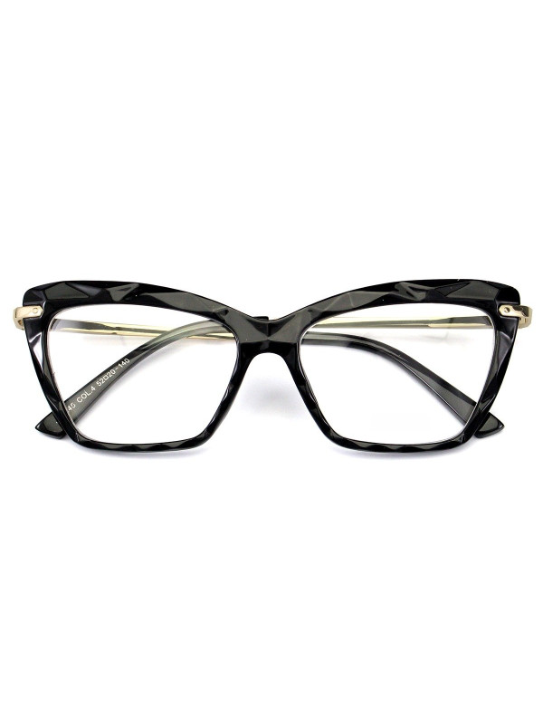 Armação de Óculos Gatinho DG5025 Diamante Preto