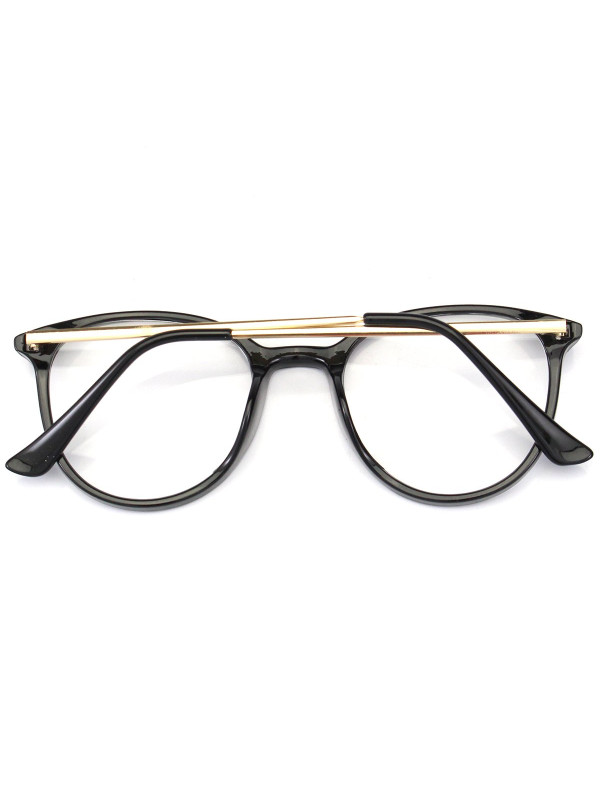 Armação de Grau Redonda 58607B Preta