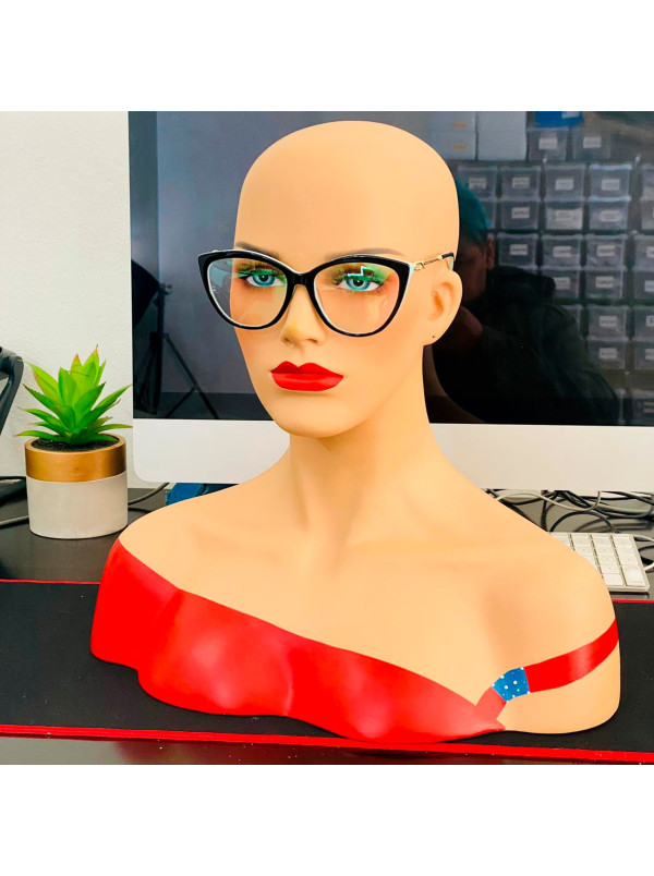 Armação de Óculos Gatinho TF2161B Preto e Azul