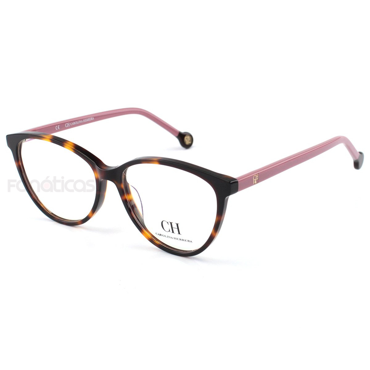 Armação de Óculos Gatinho VHE772 Tartaruga e Rosa