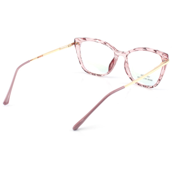 Armação de Óculos Quadrado Ohana 68258 Rosa Translúcido