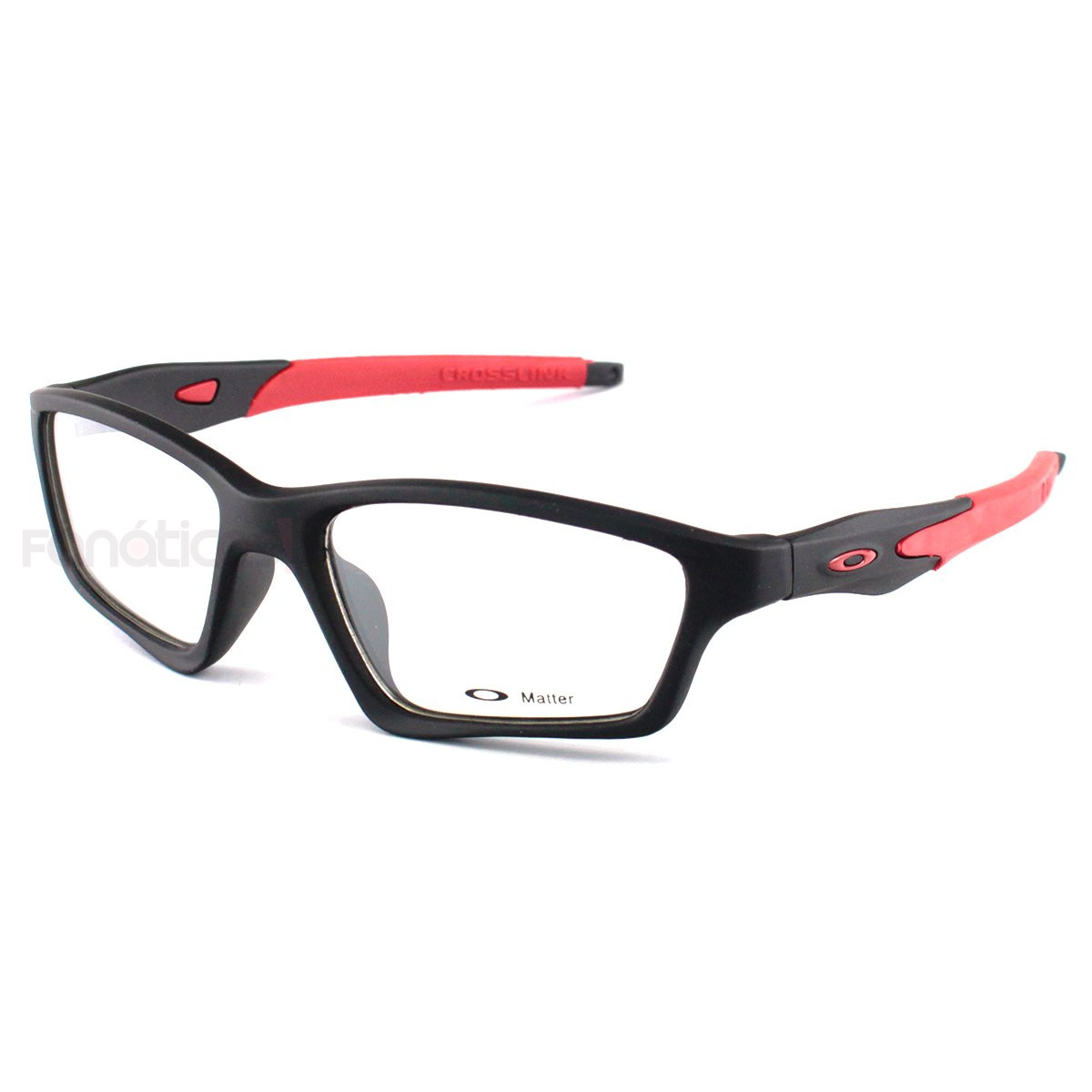 Armacao de Óculos Crosslink OX8031 Preta e Vermelho
