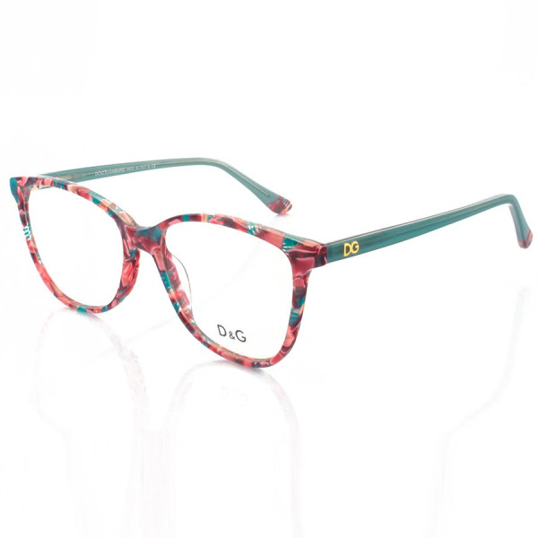 Armação de Óculos Quadrada Dolce & Gabbana DG716 Coloria e Verde