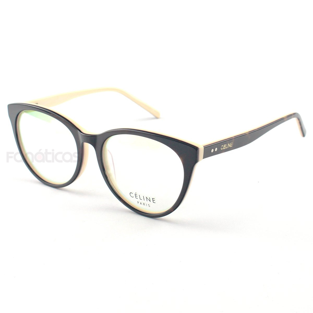 Armacao de Óculos CE41073 Tartaruga e Creme