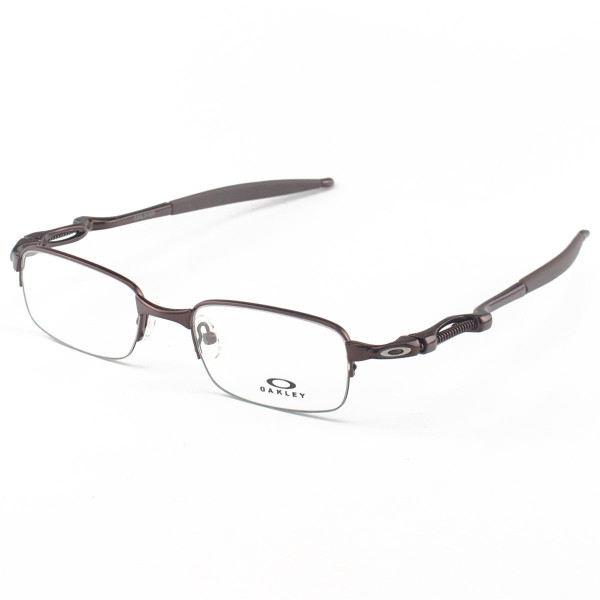 Armação de Óculos Retangular Oakley Coilover OX5043 Marrom