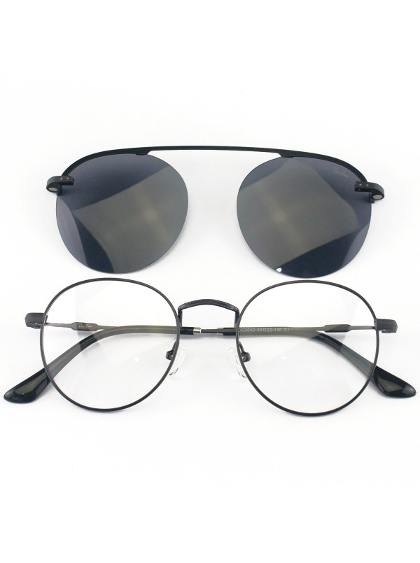 Armação de Óculos Clipon Round RB6168 Preto