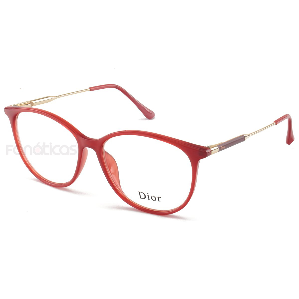 Armacao de Óculos Oval CD 558 Vermelha