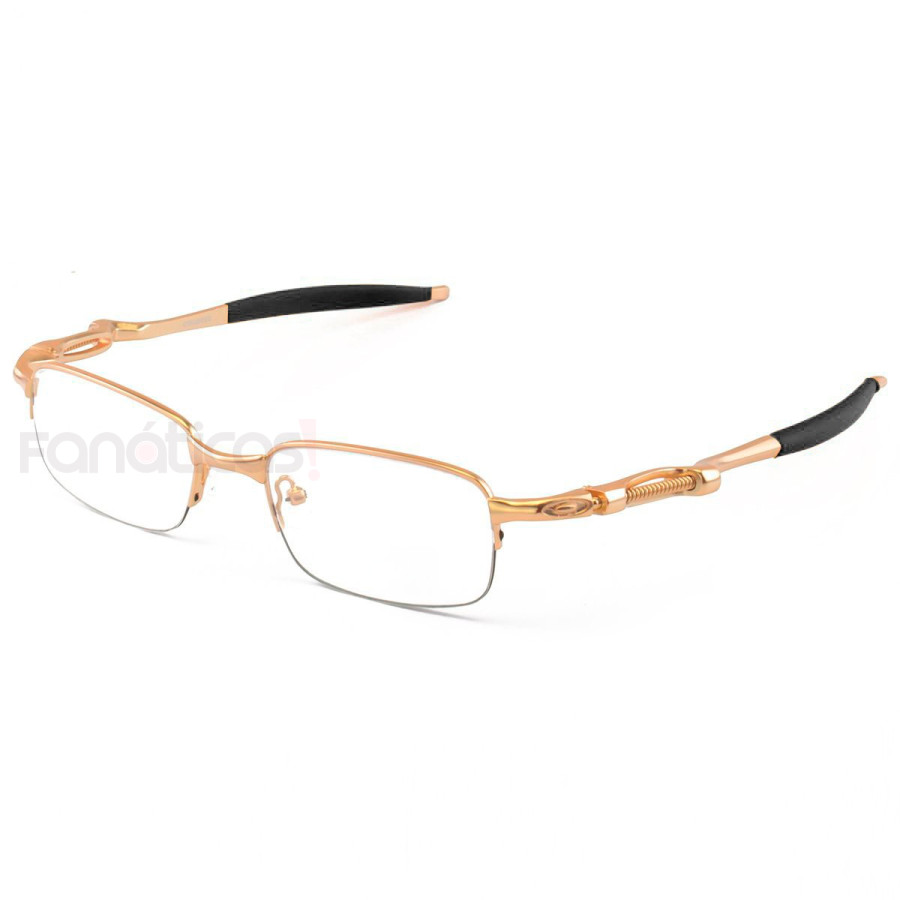Armação de Óculos Retangular Oakley Coilover OX5043 Dourado