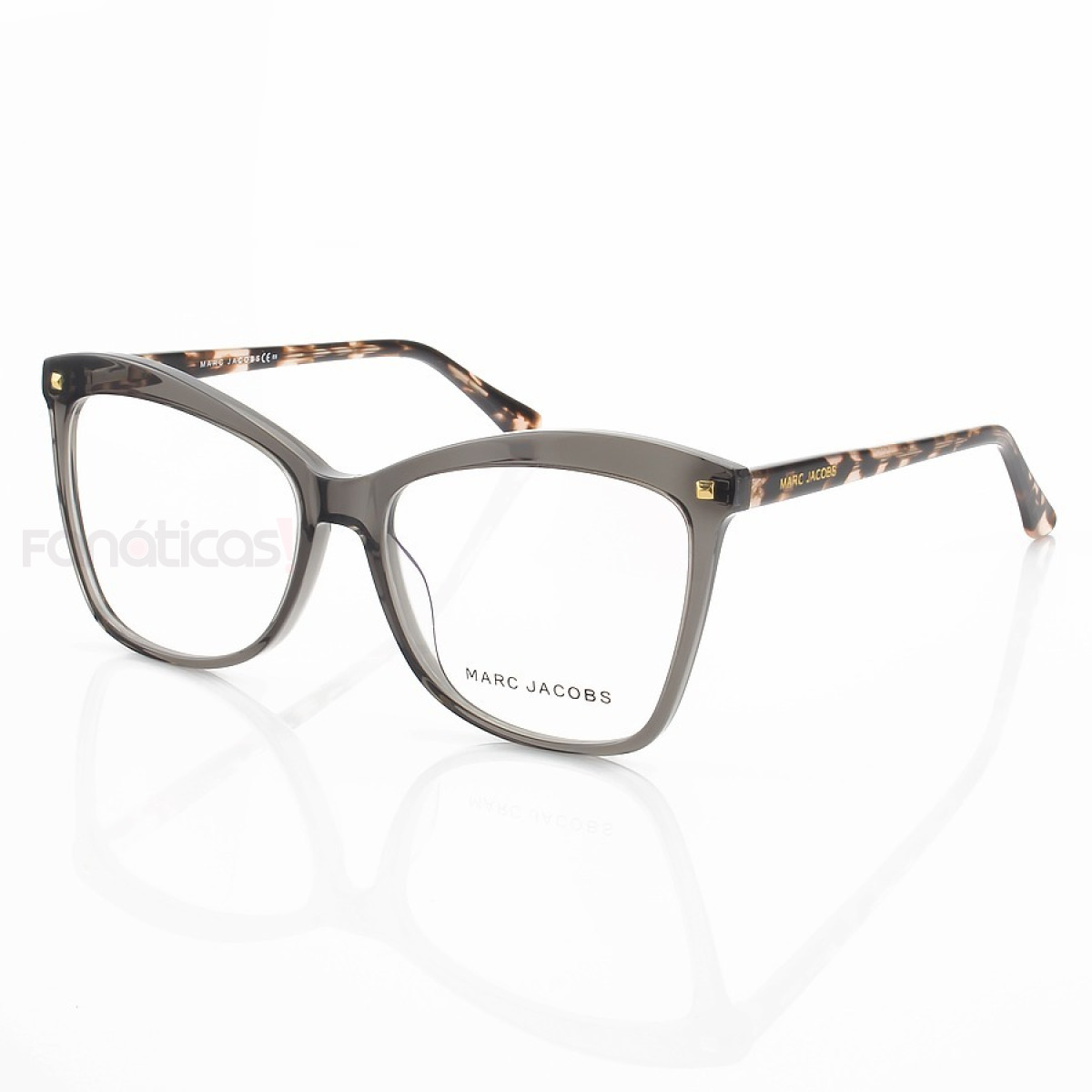 Armacao de Óculos Quadrada MJ716 Cinza e Tartaruga