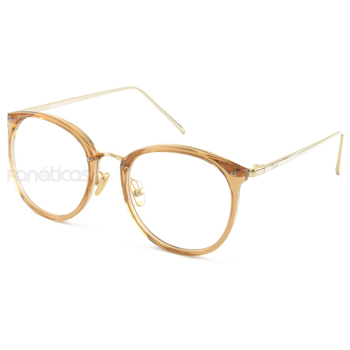 Armacao de Óculos Redonda 2334 CD Dourado
