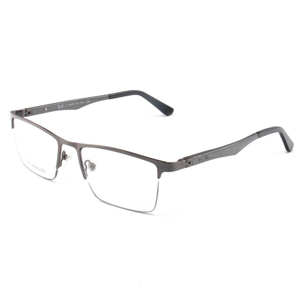 Armacao de Óculos Masculina Meio Aro FN9128 Grafite