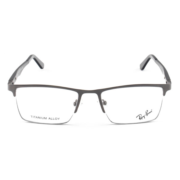 Armacao de Óculos Masculina Meio Aro FN9128 Grafite