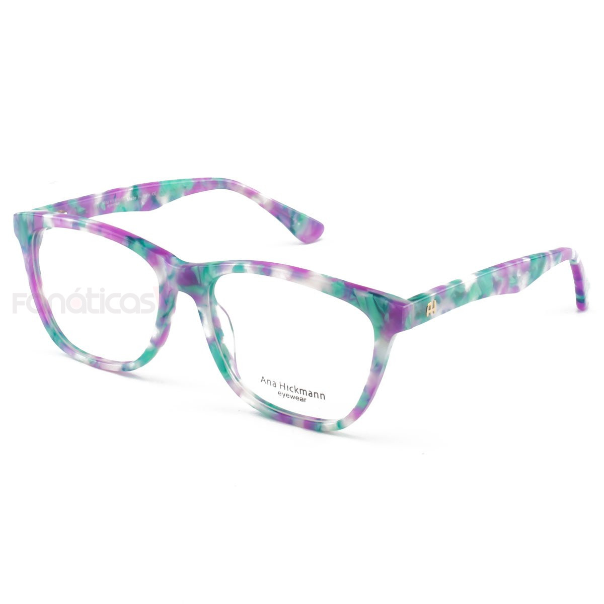 Armacao de Óculos Quadrada AH6225 Lilas Mesclado