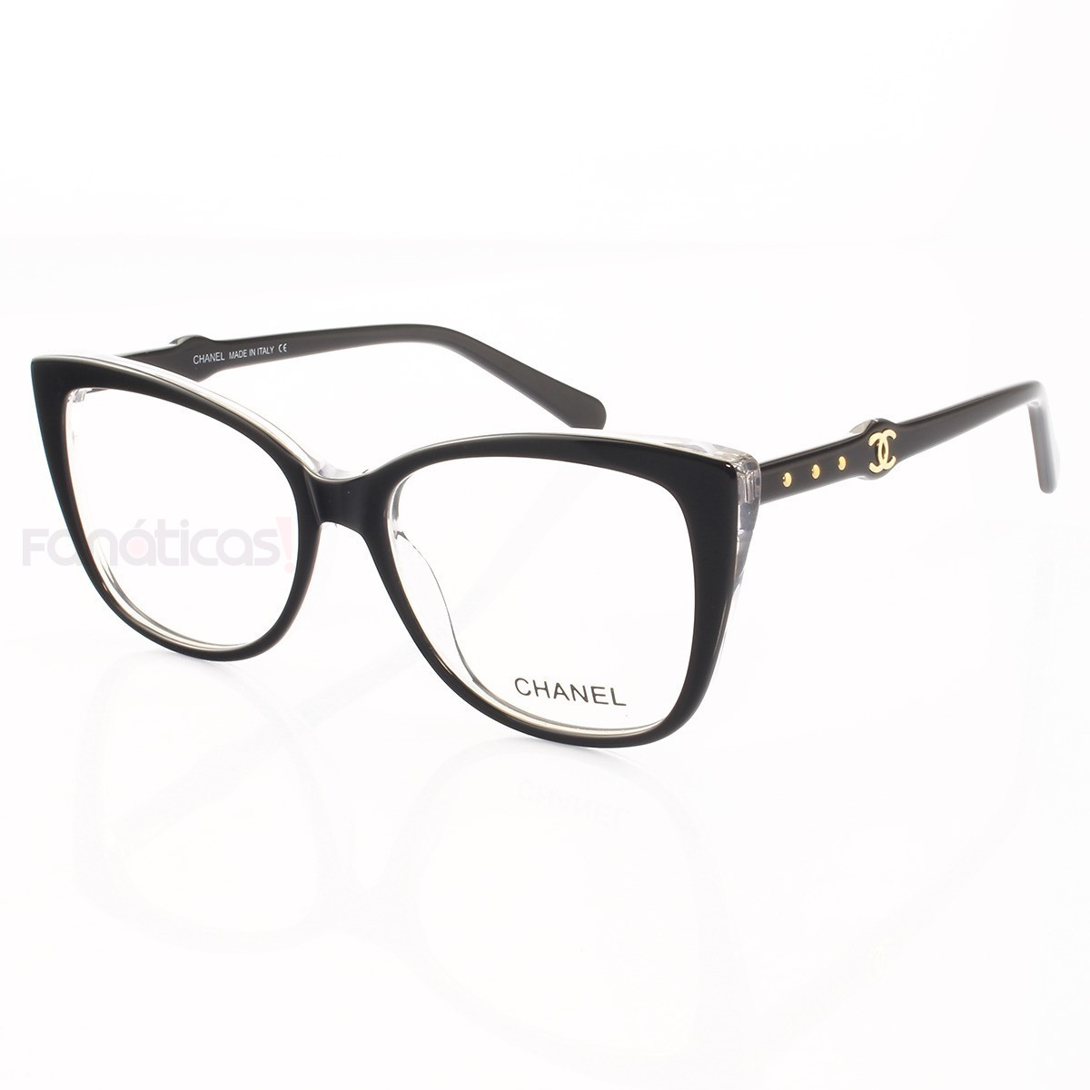 Armação de Óculos Quadrada GH8008 Preto