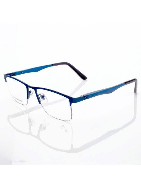 Armação de Óculos Masculina Meio Aro FN9128 Azul
