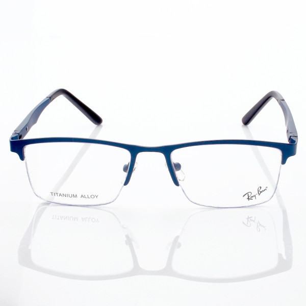 Armação de Óculos Masculina Meio Aro FN9128 Azul