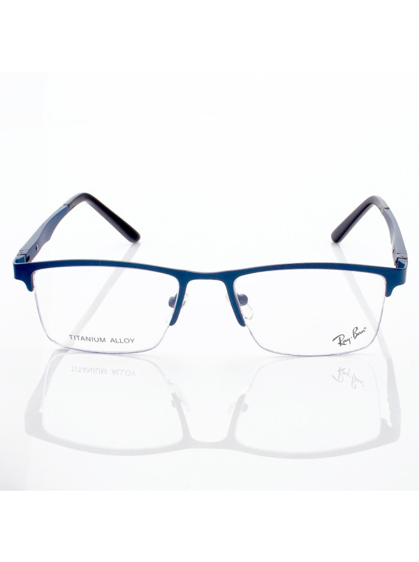 Armação de Óculos Masculina Meio Aro FN9128 Azul