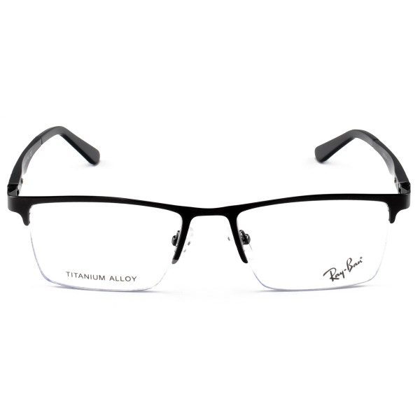 Armação de Óculos Masculina Meio Aro FN9128 Preto