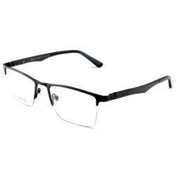 Armação de Óculos Masculina Meio Aro FN9128 Preto