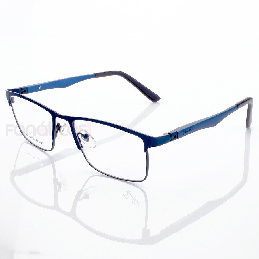 Armação de Óculos Masculina Ray-Ban Rb9127 Metal Titanium Todo Azul
