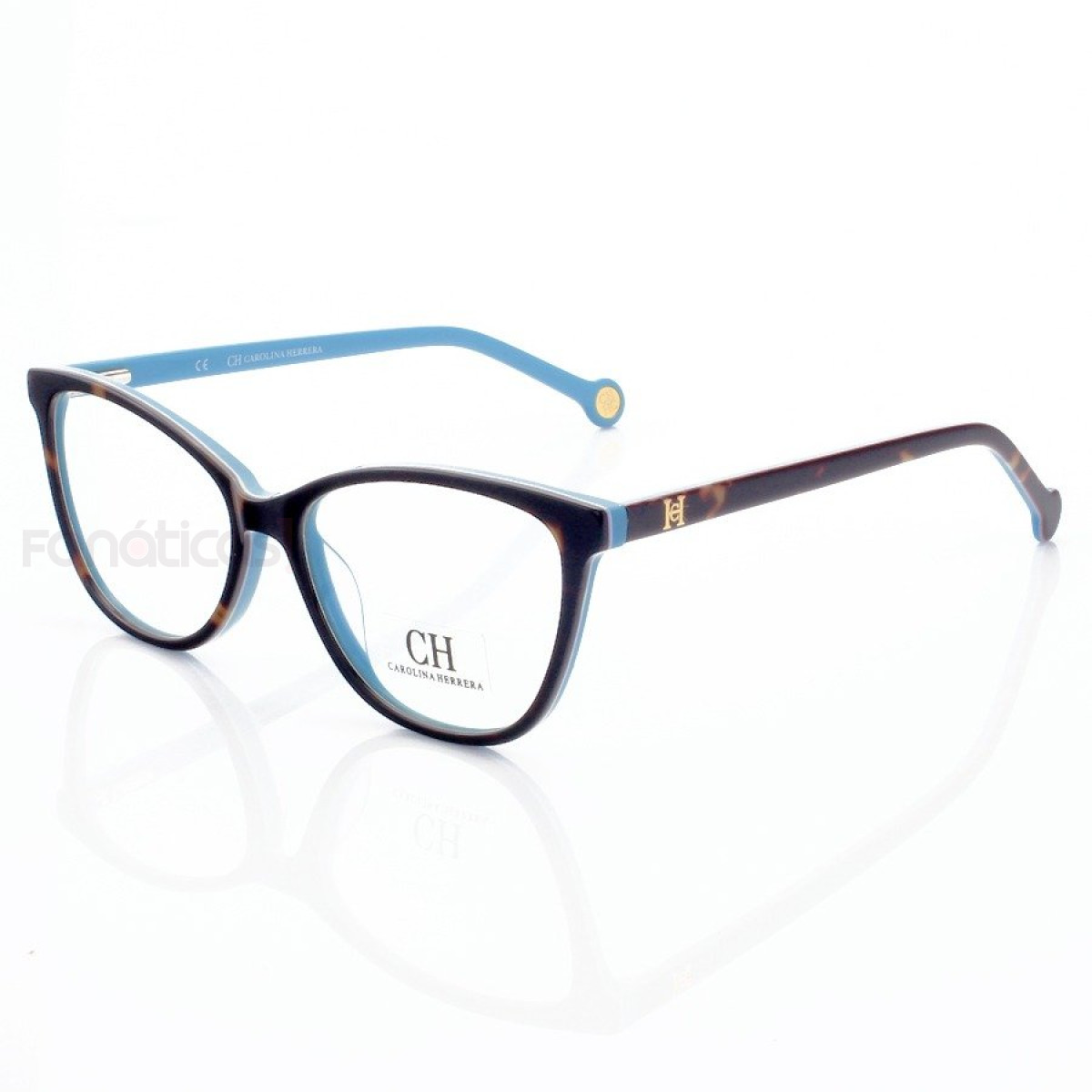 Armação de Oculos Oval CH2281 - Tartaruga e Azul