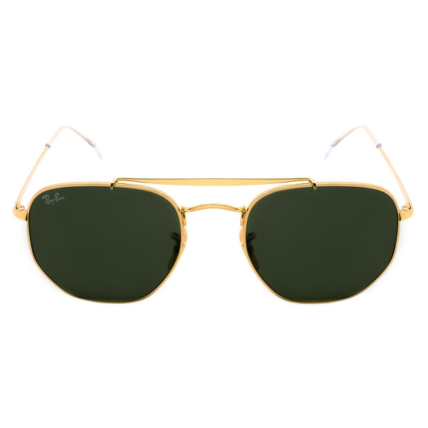 Óculos de Sol Hexagonal Marshal Dourado e Lente G15 RB3648