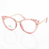 Armação de Óculos Oval DG5051 Diamante Rosa