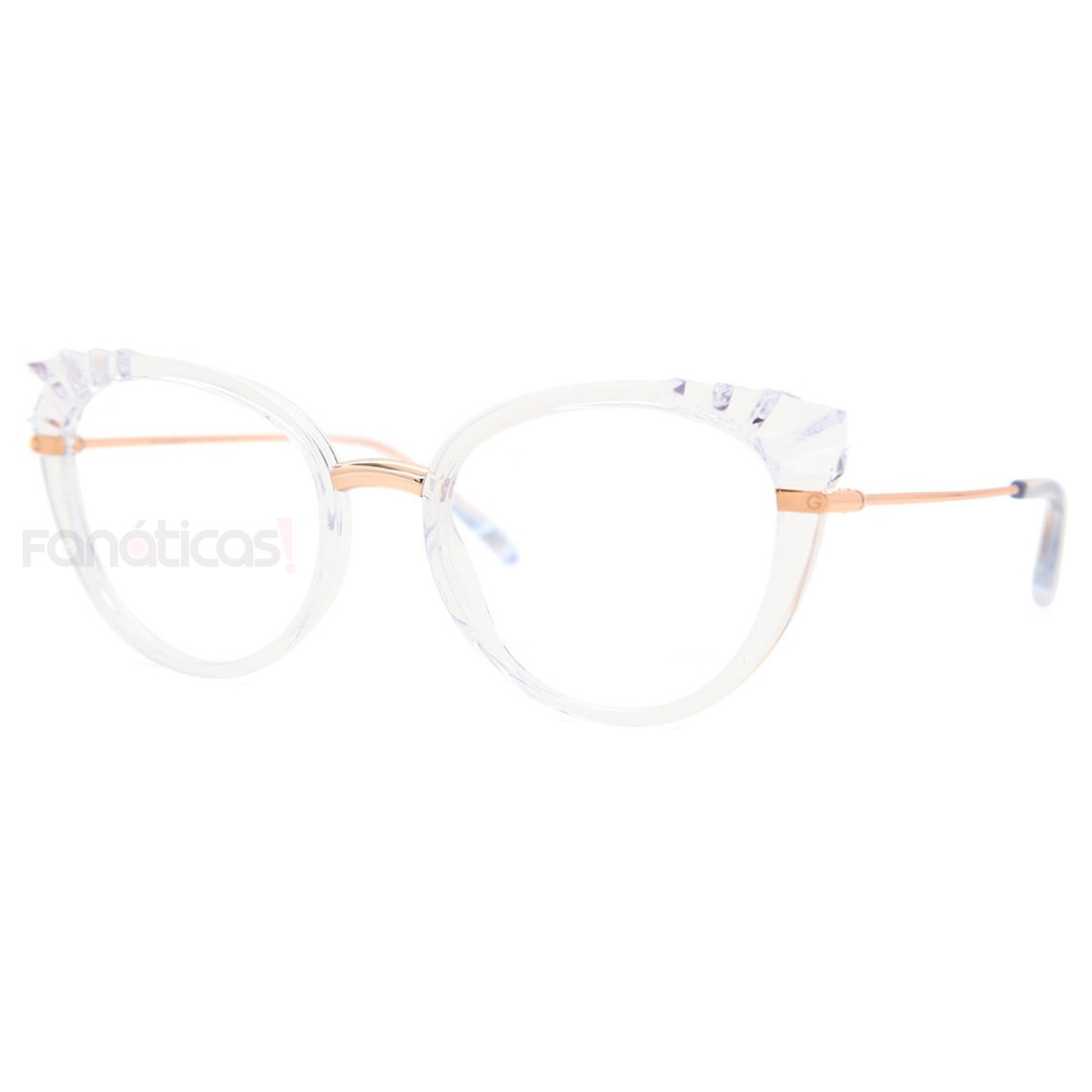 Armação de Óculos Oval DG5051 Diamante Transparente