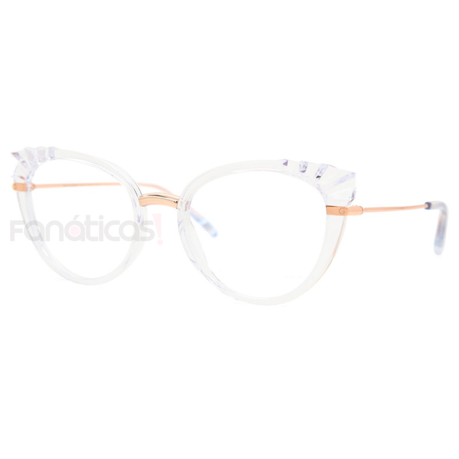 Armação de Óculos Oval DG5051 Diamante Transparente