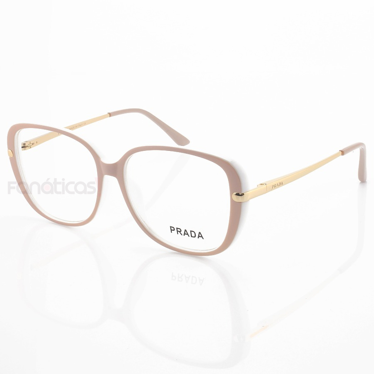 Armação de Óculos Quadrado 93312 Creme e Branco