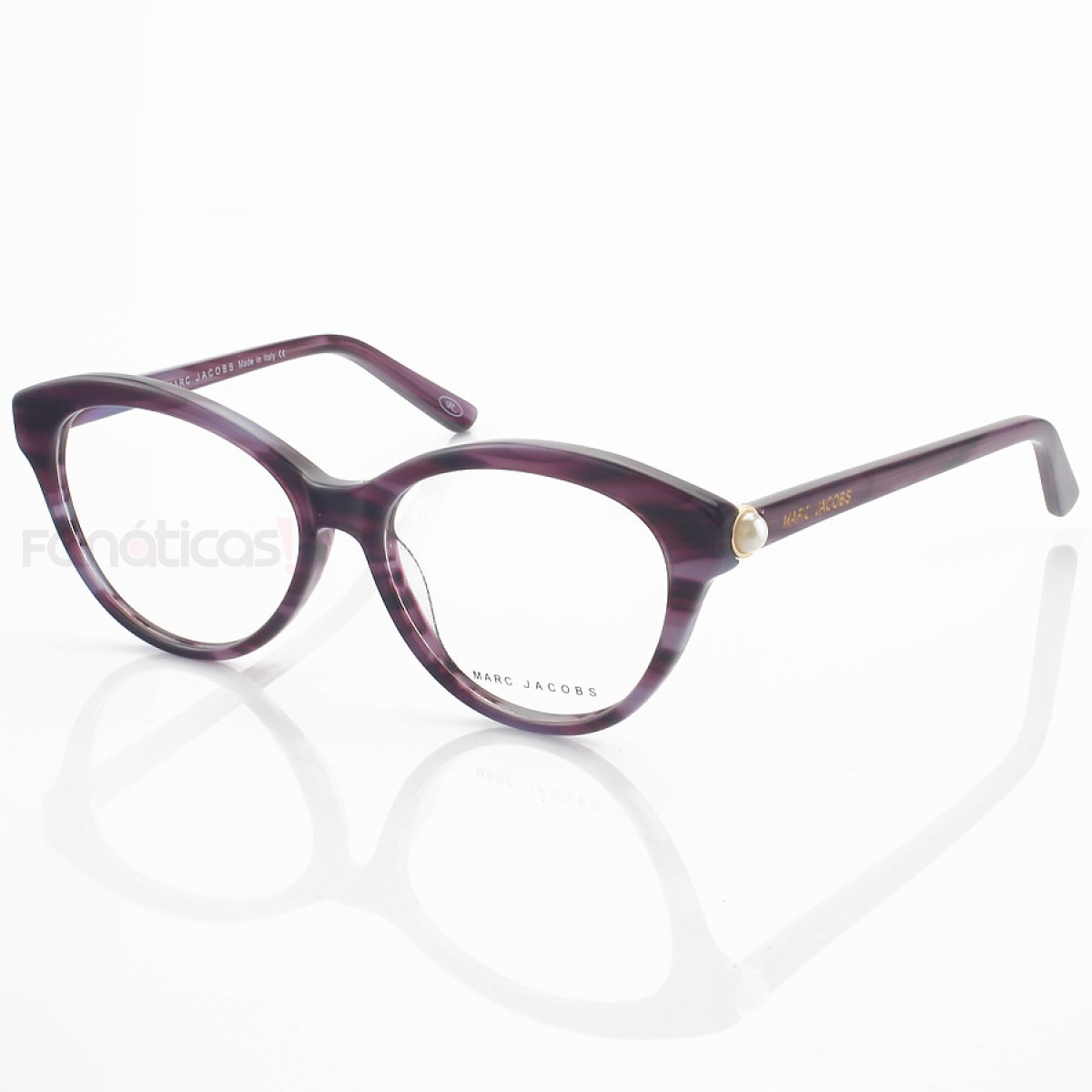 Armação de Oculos Gatinho Mj25 Roxo Rajado