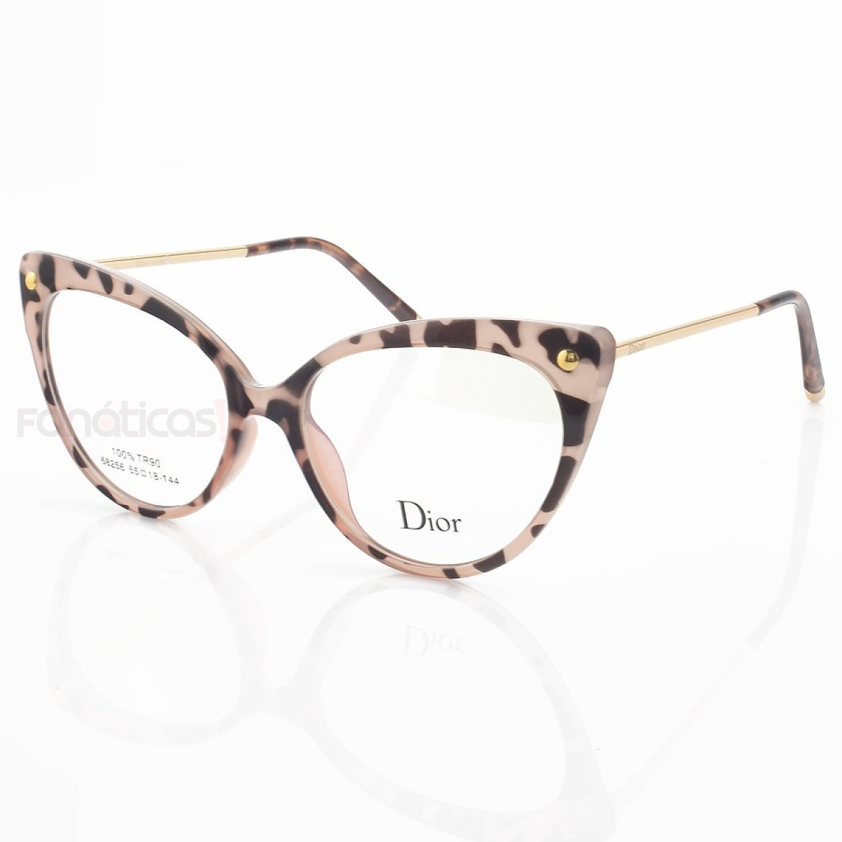 Armação de Óculos Gatinho 68256 Rosa Tartaruga