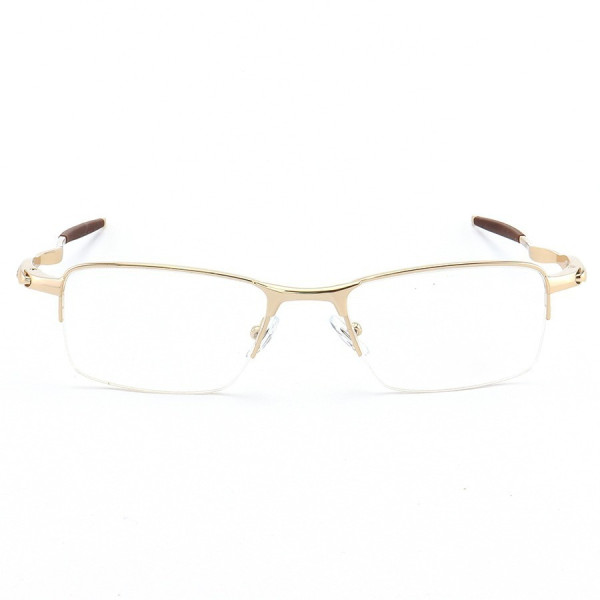 Armação de Óculos Retangular Meio Aro Evade 3208 Dourado