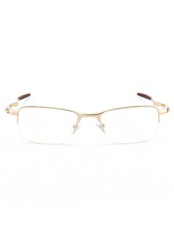 Armação de Óculos Retangular Meio Aro Evade 3208 Dourado