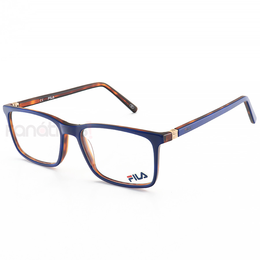 Armação de Óculos Retangular Masculina Fila FL7061 Azul