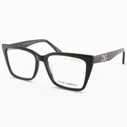 Armação de Óculos Quadrada DG5031 Preto