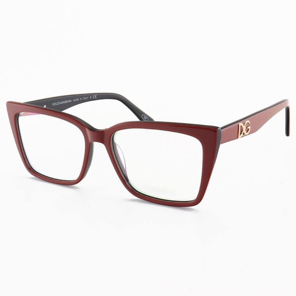 Armação de Óculos Quadrada  DG5031 Vinho
