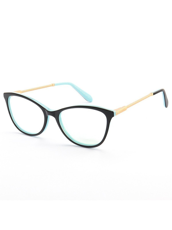 Armação de Óculos Oval TF2668 Preto e Azul