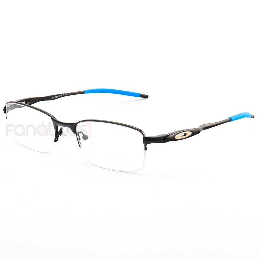 Armação de Óculos Meio Aro Evade OX3208 Preto e Azul