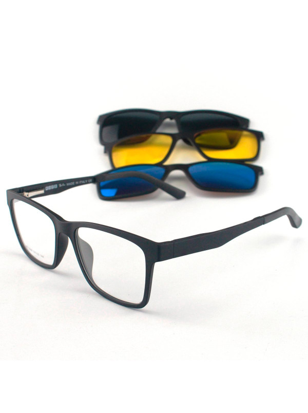 Armação de Óculos Clipon RB2126 3 Lentes Preto