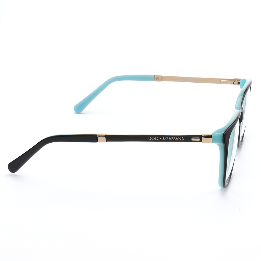 Armação de Óculos Quadrada Dolce & Gabbana DG3126 Preto e Azul