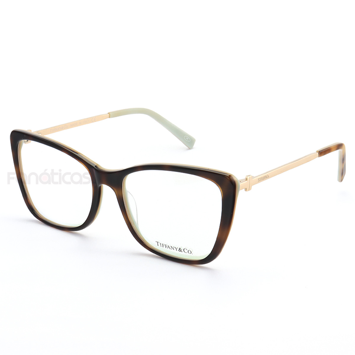 Armação de Óculos Quadrada TF2162 Tartaruga Esverdeado