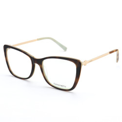 Armação de Óculos Quadrada TF2162 Tartaruga Esverdeado